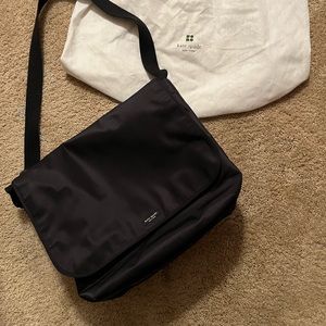 Beautiful sleek black Kate Spade messenger bag